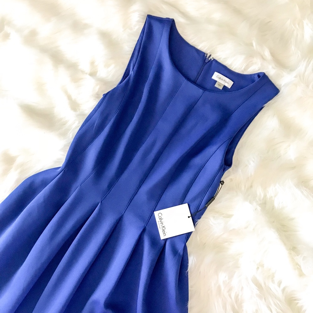 Cobalt Calvin Klein Dress